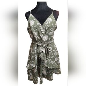 Trixxi Green Floral Dress XL